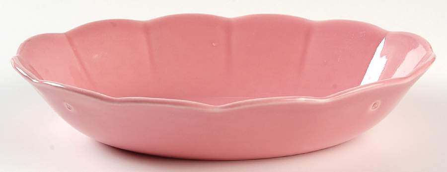 Petalware Pink 9" Oval Vegetable Bowl by WS George-1