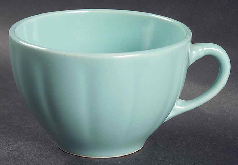 Petalware Turquoise Flat Cup by WS George-1