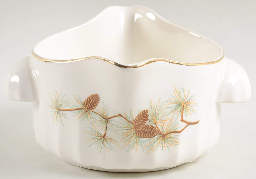Pine Cone Gravy Boat by WS George-1