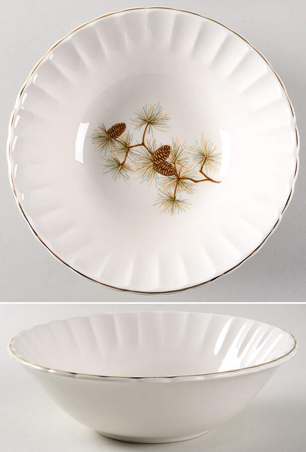 Pine Cone 8" Round Vegetable Bowl by WS George-1