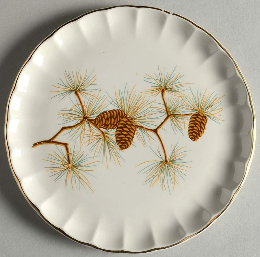 Pine Cone Salad Plate by WS George-1