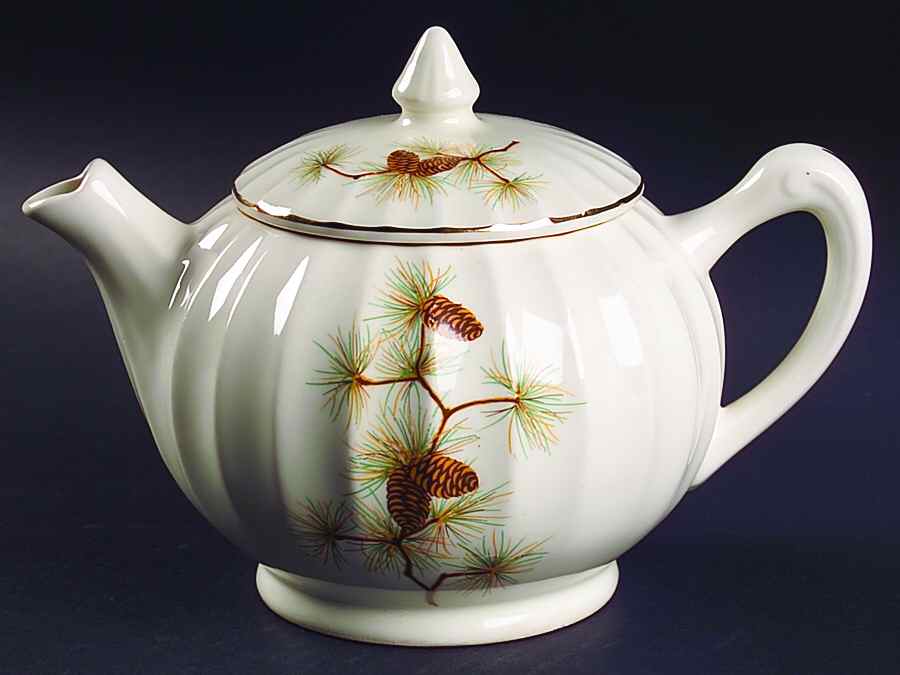Pine Cone Teapot & Lid by WS George-1