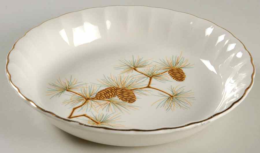 Pine Cone Coupe Soup Bowl by WS George-1