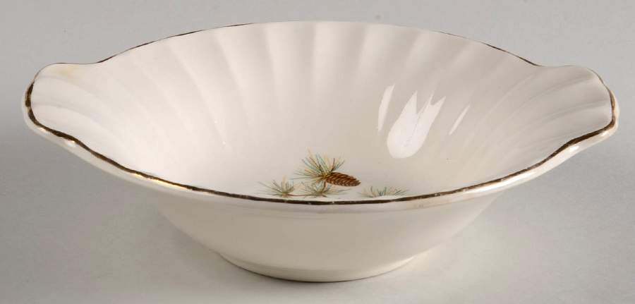 Pine Cone Lugged Cereal Bowl by WS George-1