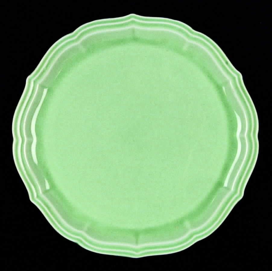 Rainbow Green Luncheon Plate by WS George-1