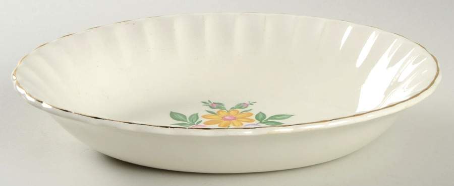 Romance 9" Oval Vegetable Bowl by WS George-1