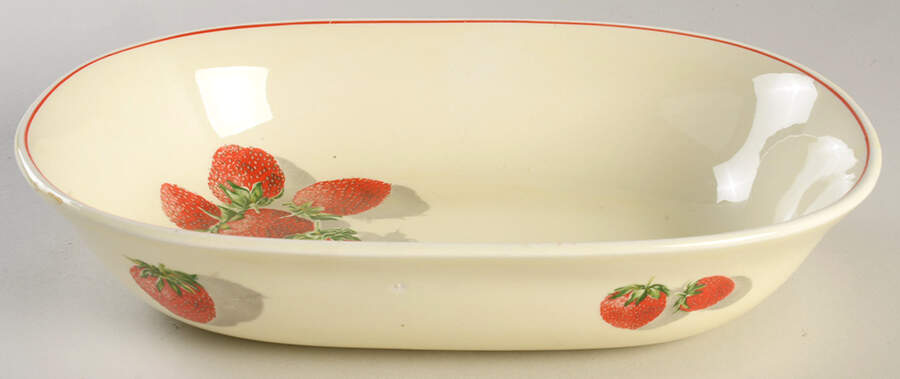 Shortcake 9" Oval Vegetable Bowl by WS George-1