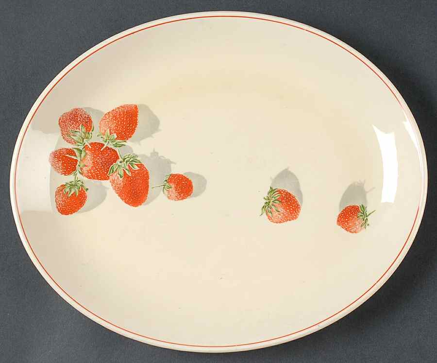 Shortcake 11" Oval Serving Platter by WS George-1