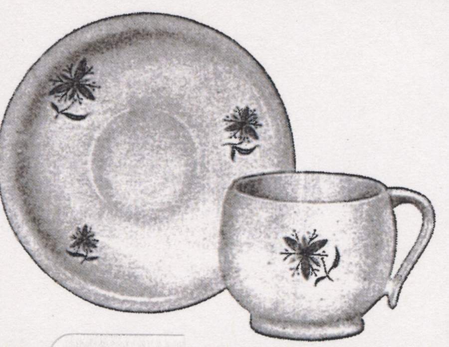 Today Footed Cup & Saucer Set by WS George-1
