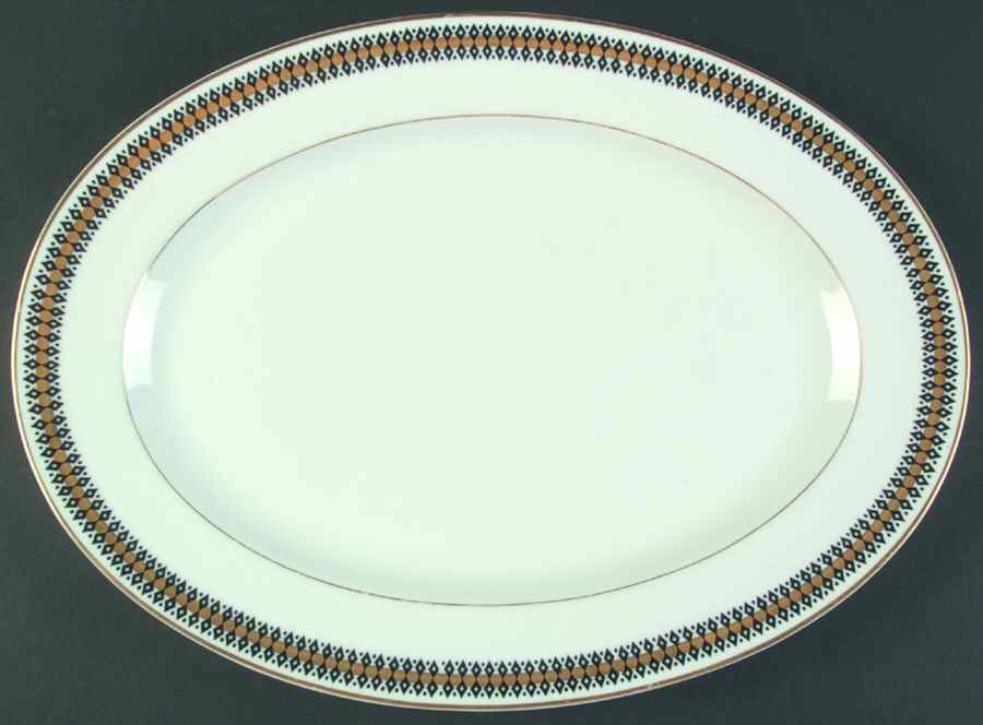Gina 14" Oval Serving Platter by Guild Fine China-1