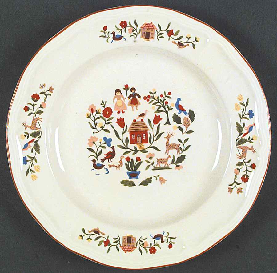 Adam and Eve Dinner Plate by Gibson Designs-1
