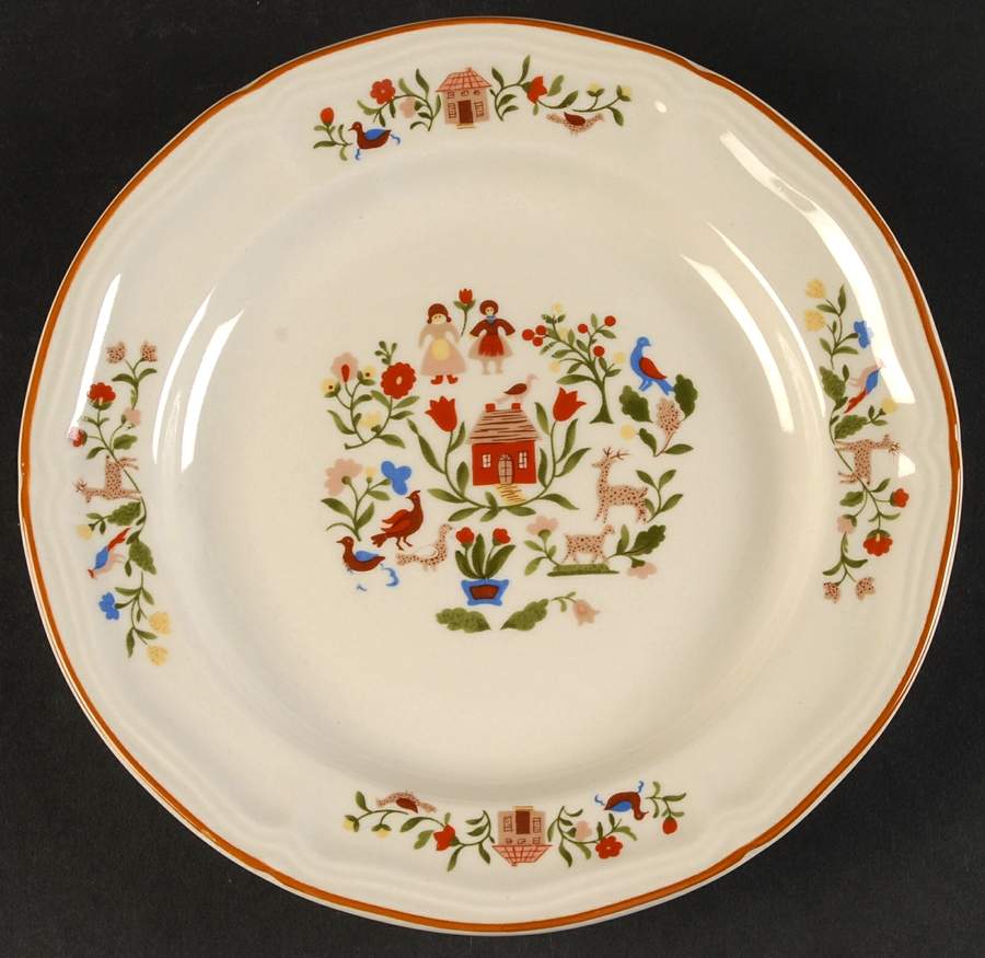 Adam and Eve Salad Plate by Gibson Designs-1