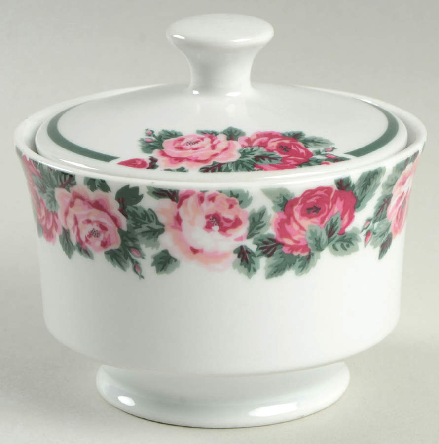 Bouquet Sugar Bowl & Lid by Gibson Designs-1