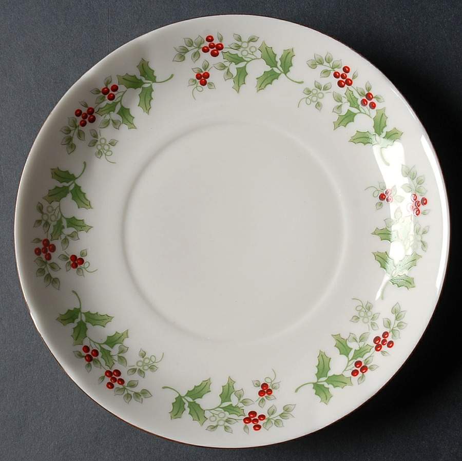 Christmas Charm-Delight-Holiday-Harmony Underplate for Round Gravy Boat by Gibson Designs-1