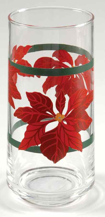 Christmas Holly (Green Stamp) 12 Oz Glassware Tumbler by Gibson Designs-1
