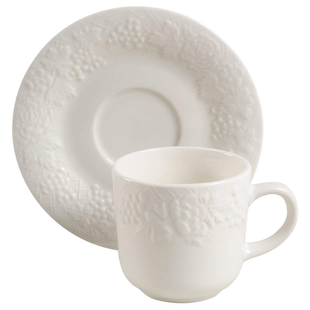Four Seasons Flat Cup & Saucer Set by Gibson Designs-1