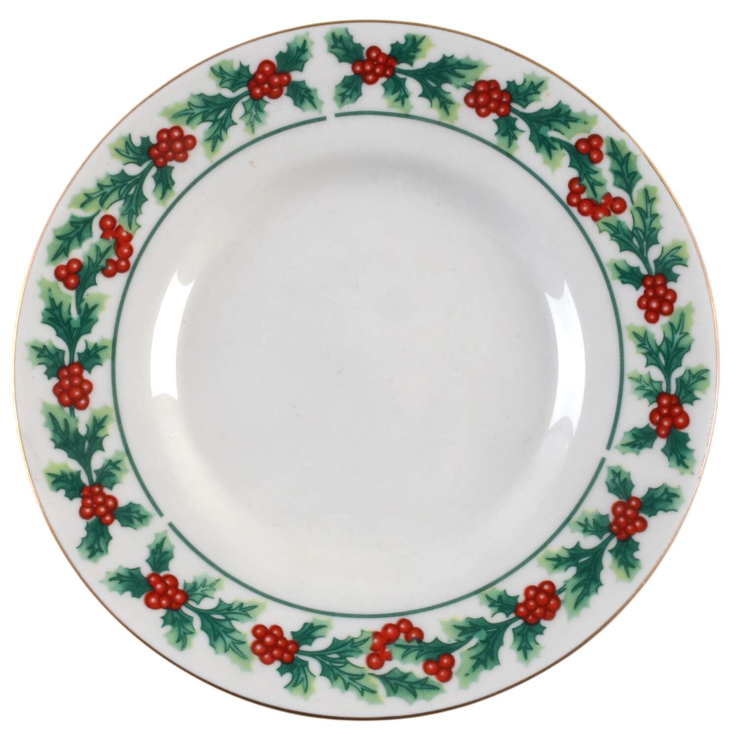 Christmas Greeting Saucer by Gibson Designs-1