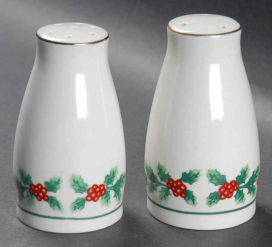 Christmas Greeting Salt & Pepper Set by Gibson Designs-1