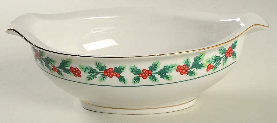 Christmas Greeting Gravy Boat by Gibson Designs-1