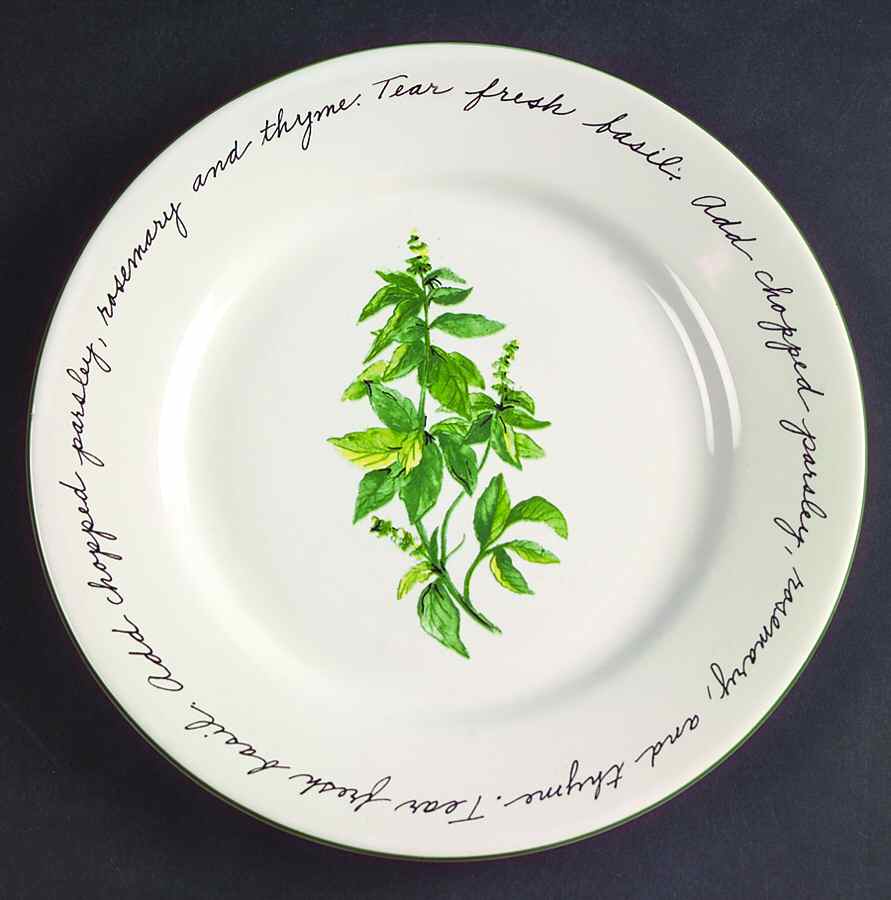 Herb Gardens Salad Plate by Gibson Designs-1