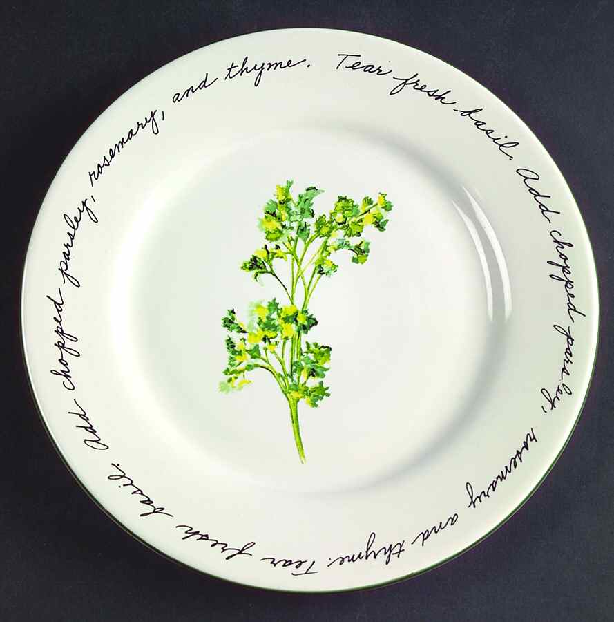 Herb Gardens Salad Plate by Gibson Designs-1
