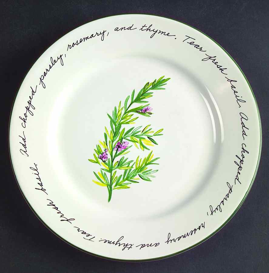 Herb Gardens Salad Plate by Gibson Designs-1