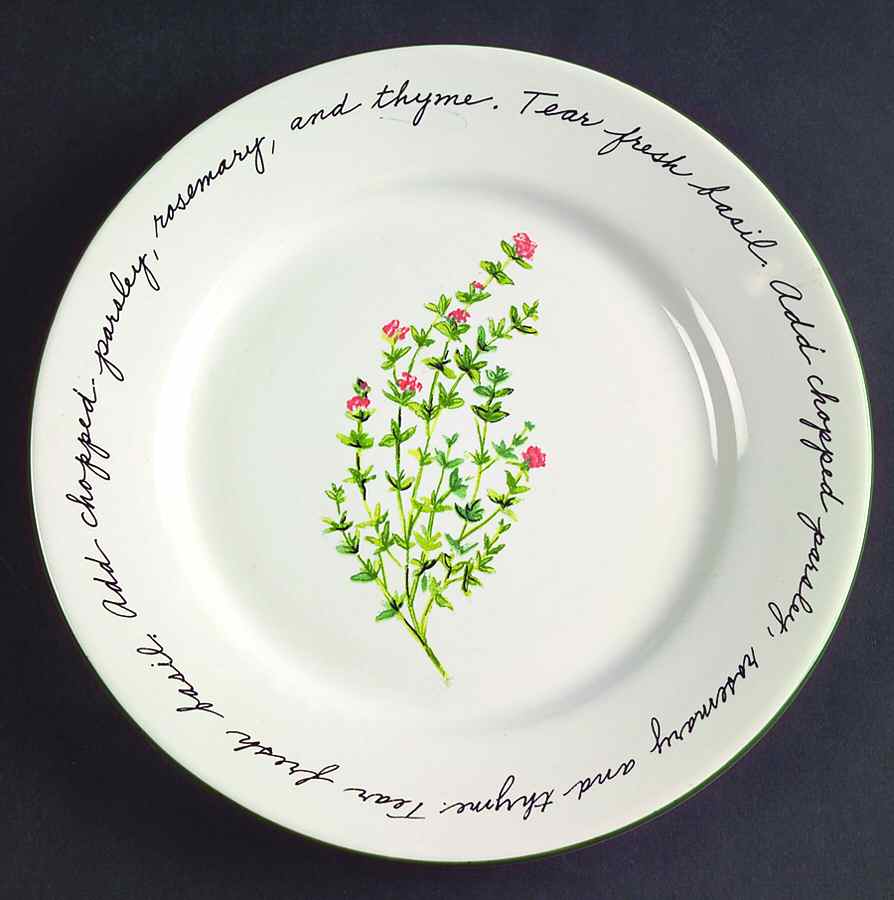 Herb Gardens Salad Plate by Gibson Designs-1