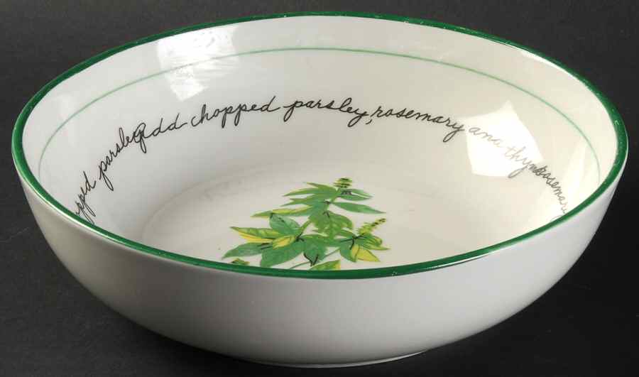 Herb Gardens 7" Individual Pasta Bowl by Gibson Designs-1