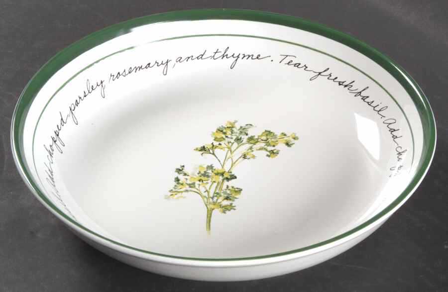 Herb Gardens 8" Individual Pasta Bowl by Gibson Designs-1