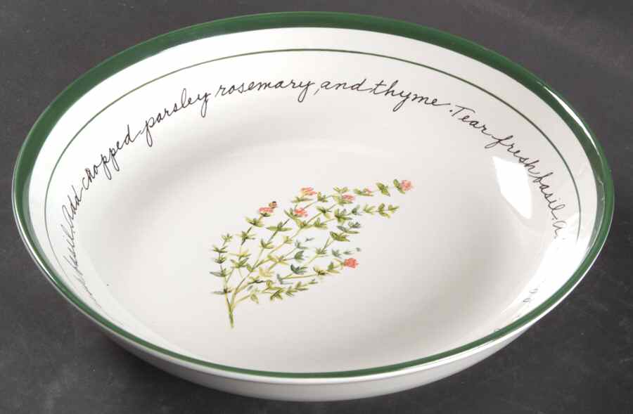 Herb Gardens 8" Individual Pasta Bowl by Gibson Designs-1