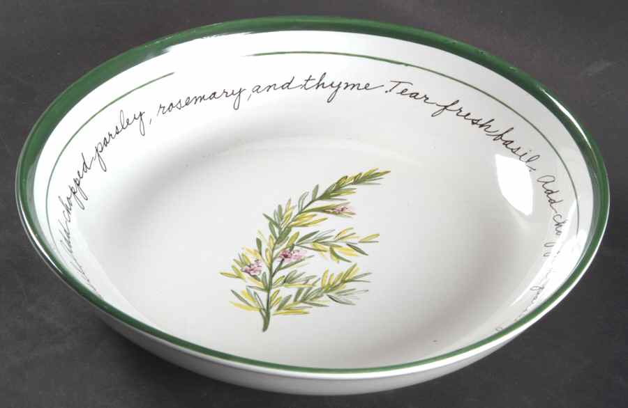 Herb Gardens 8" Individual Pasta Bowl by Gibson Designs-1