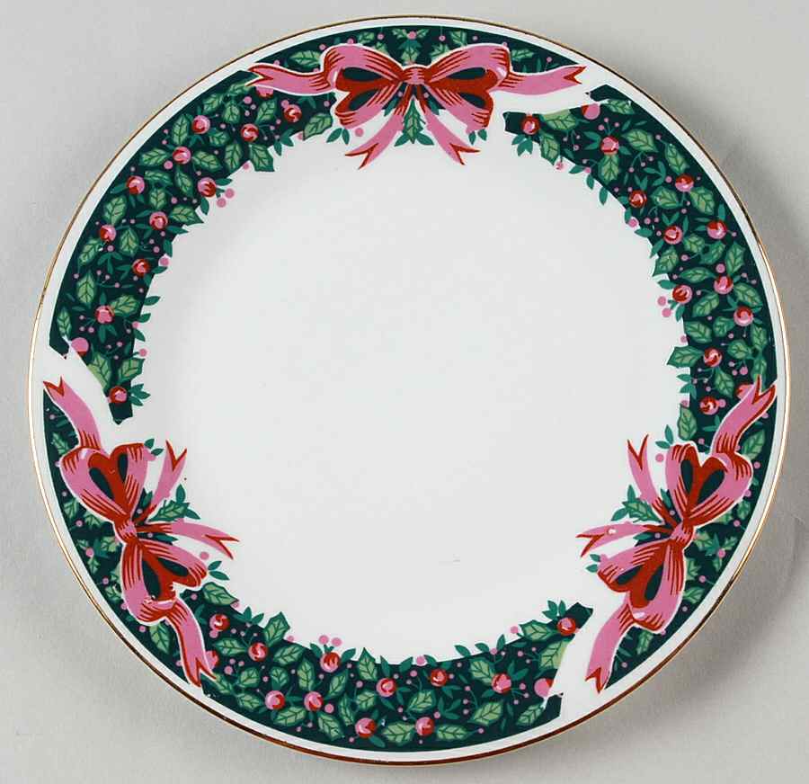 Holly Berries Salad Plate by Gibson Designs-1