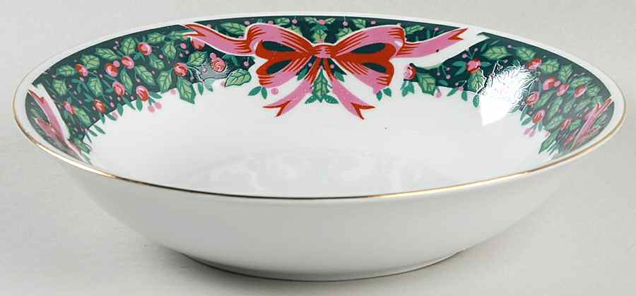 Holly Berries Coupe Soup Bowl by Gibson Designs-1
