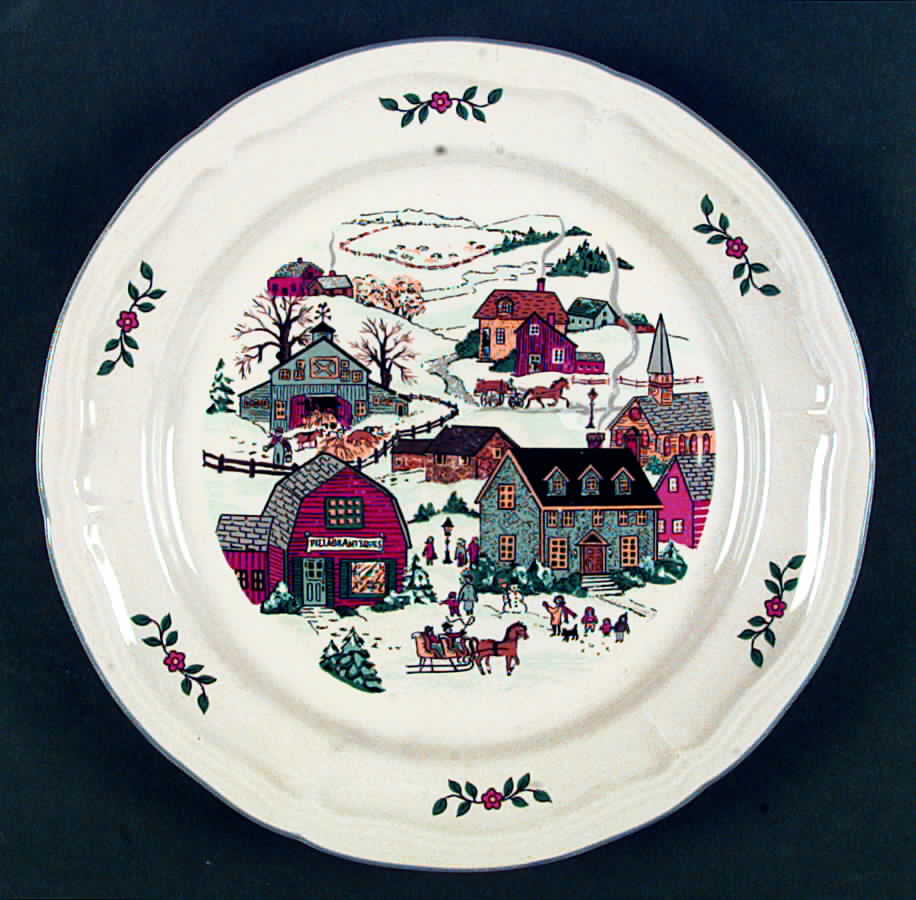 Hometown Dinner Plate by Gibson Designs-1