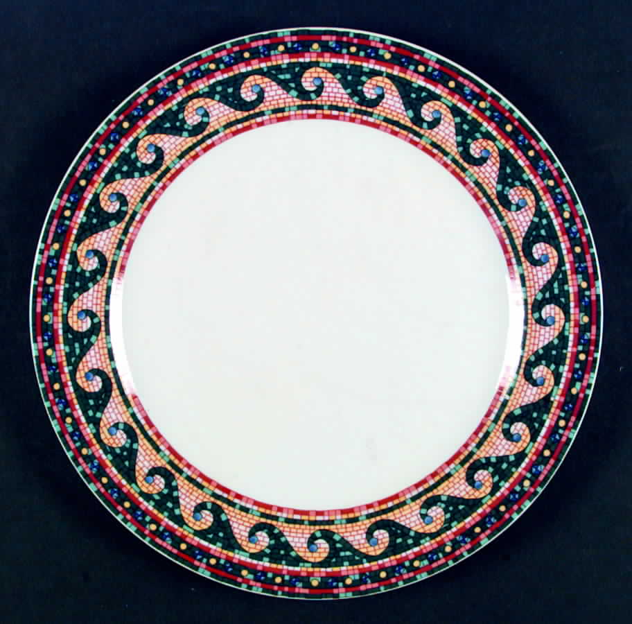 Mosaic Dinner Plate by Gibson Designs-1
