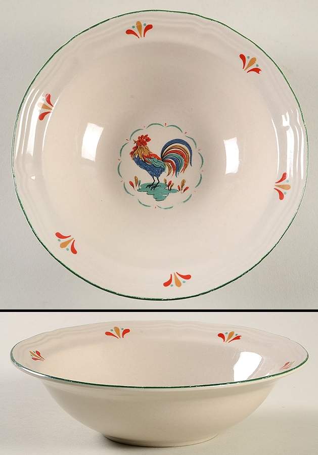 Rooster Rim Cereal Bowl by Gibson Designs-1