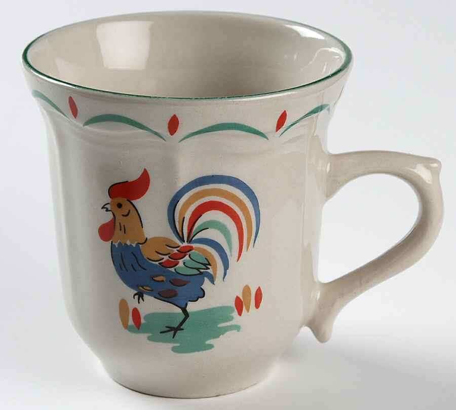 Rooster Flat Cup by Gibson Designs-1