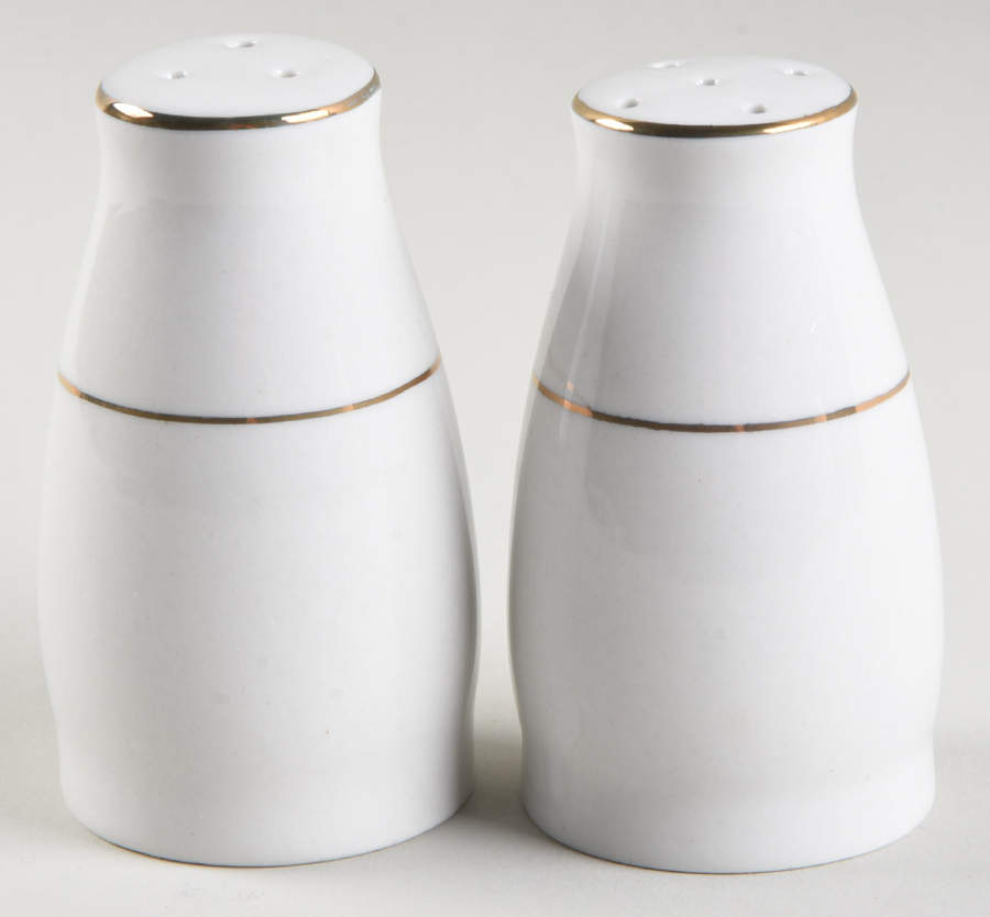 Tuxedo Gold Salt & Pepper Set by Gibson Designs-1