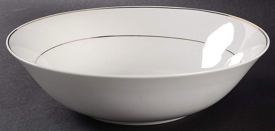 Tuxedo Gold 9" Round Vegetable Bowl by Gibson Designs-1