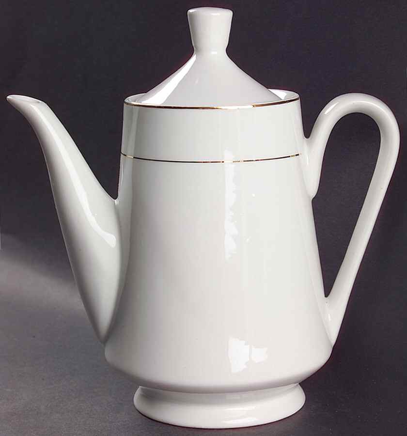 Tuxedo Gold Coffee Pot & Lid by Gibson Designs-1