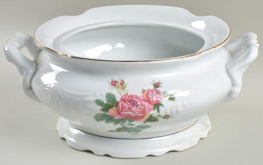 Victorian Rose Tureen No Lid by Gibson Designs-1