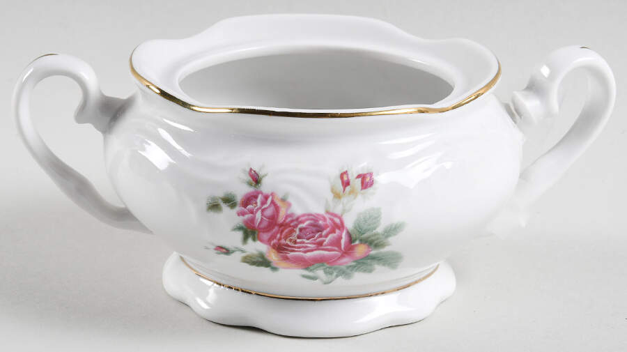 Victorian Rose Sugar Bowl No Lid by Gibson Designs-1