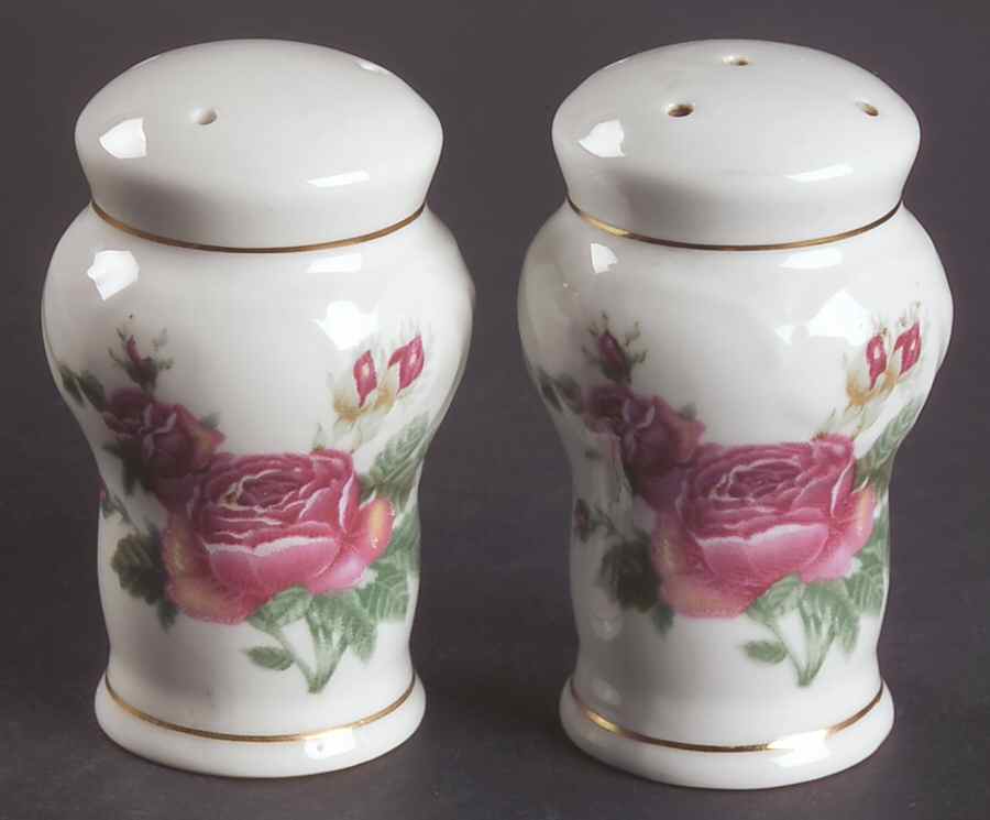Victorian Rose Salt & Pepper Set by Gibson Designs-1