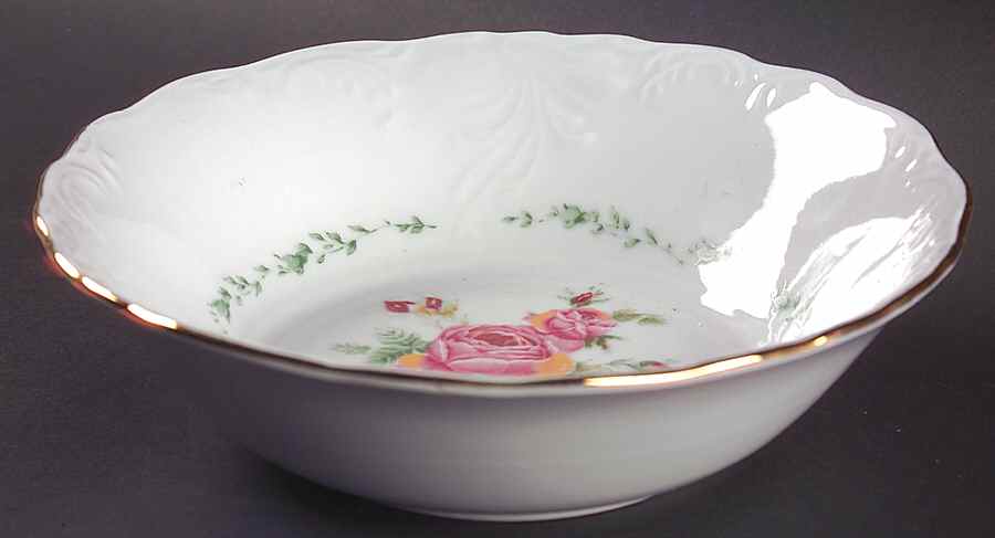 Victorian Rose 8" Round Vegetable Bowl by Gibson Designs-1