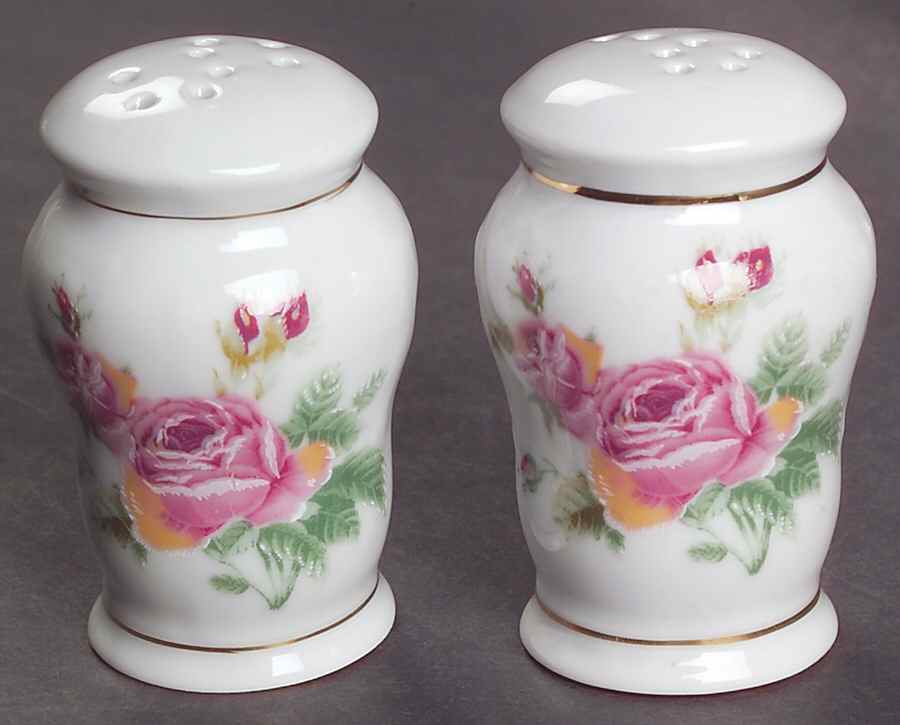 Victorian Rose Salt & Pepper Set by Gibson Designs-1