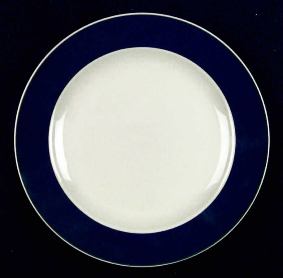 Wide Band Green Dinner Plate by Gibson Designs-1