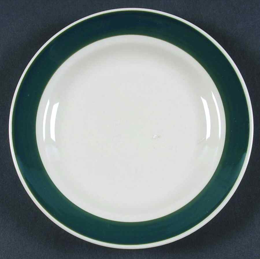 Wide Band Green Bread & Butter Plate by Gibson Designs-1