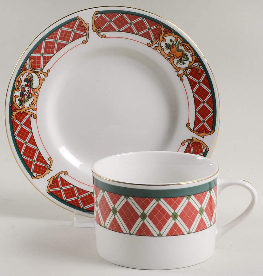 Windsor Flat Cup & Saucer Set by Gibson Designs-1