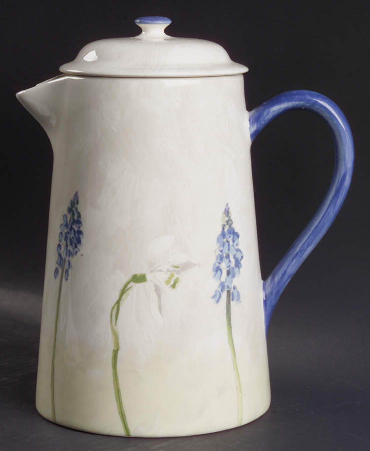 Alice Coffee Pot & Lid by Faiencerie De Gien-1