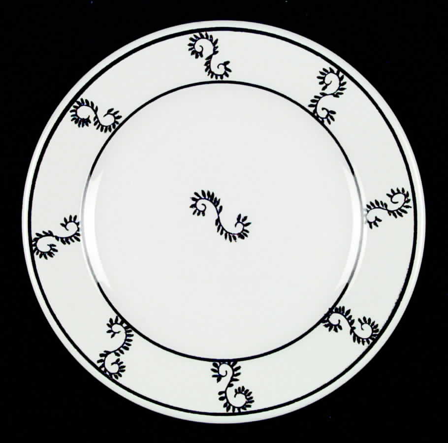 Alize White Salad Plate by Faiencerie De Gien-1